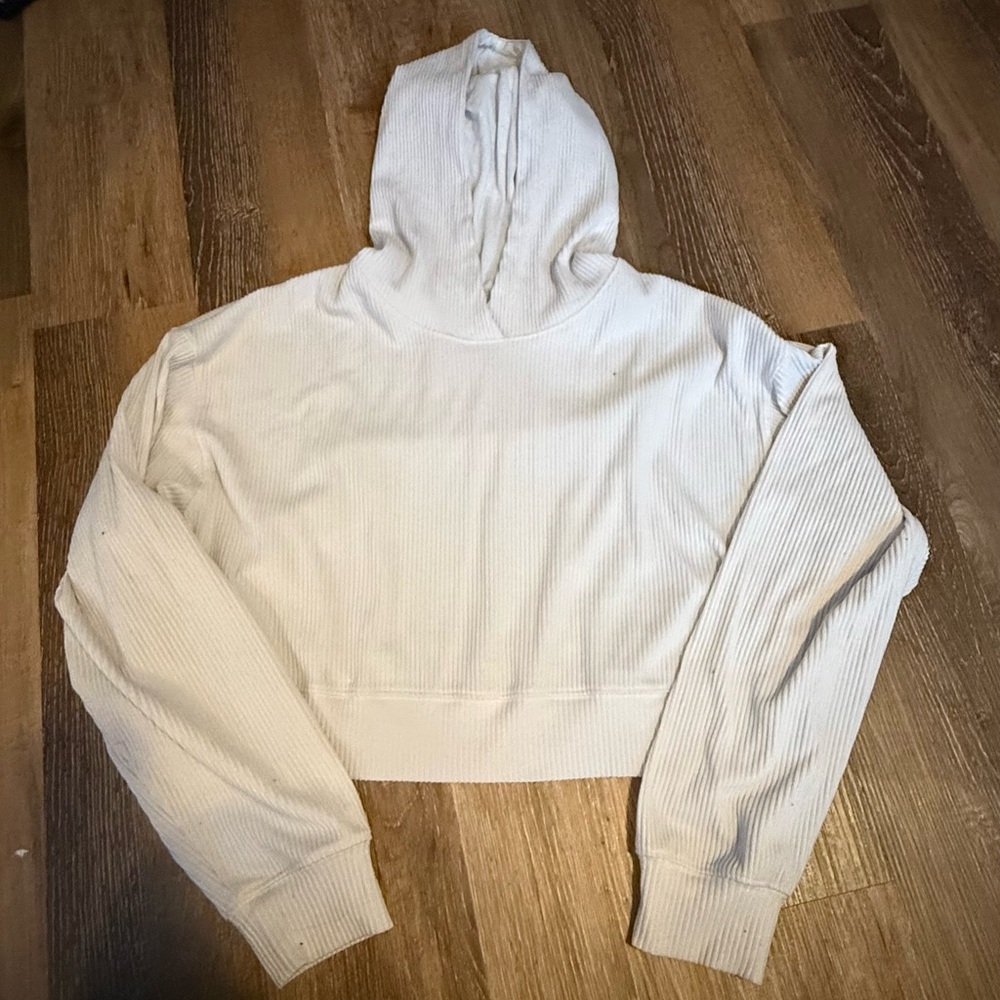 Garage Off-White Cropped Hoodie